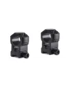 Colliers pour lunette Hawke Tactical 25,4 mm - Extra-Haut - Weaver 
