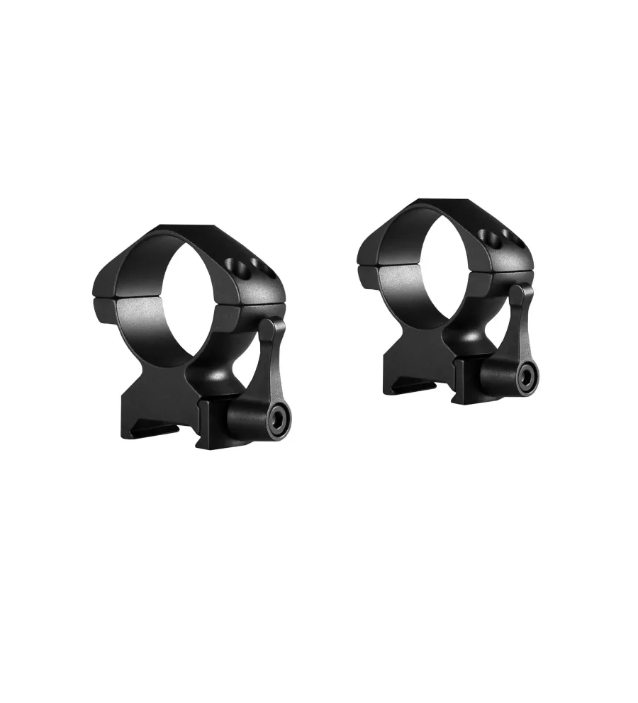 Colliers pour lunette Hawke Precision 30 mm - Haut - Weaver à levier Colliers pour lunette Hawke Precision 30 mm - Haut - Weaver à levier