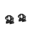 Colliers pour lunette Hawke Precision 25,4 mm - Medium - Weaver à levier 