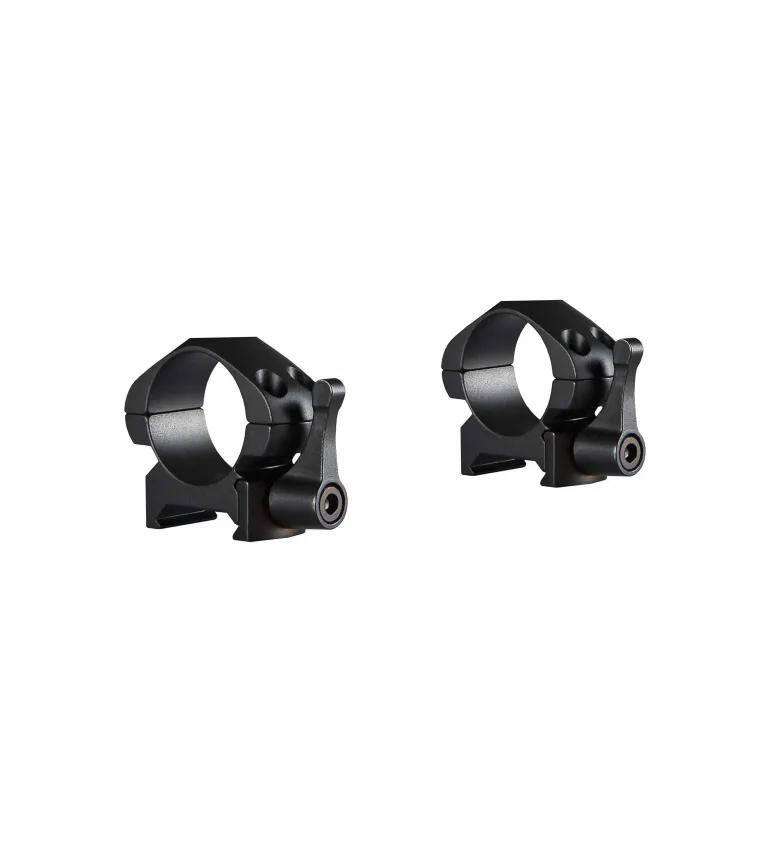 Colliers pour lunette Hawke Precision 25,4 mm - Bas - Weaver à levier 