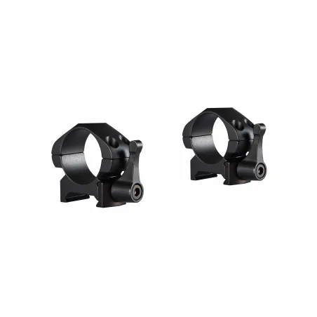 Colliers pour lunette Hawke Precision 25,4 mm - Bas - Weaver à levier 