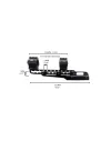 Montage monobloc Cantilever pour lunette Konus universel 25,4 & 30 mm - Rail 11/21 mm 