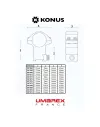 Colliers à levier pour lunette Konus 30 mm - Bas - Weaver 