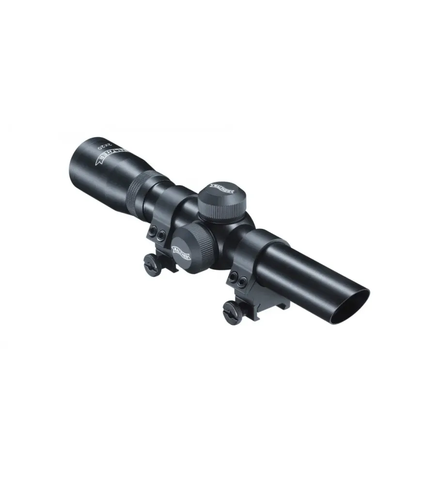 Lunette walther pour pistolet 2x20 avec montage Lunette walther pour pistolet 2x20 avec montage