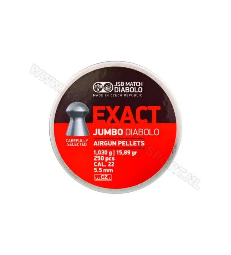 Plombs JSB Exact Diabolo Jumbo 5.5 mm 15.89 grain 
