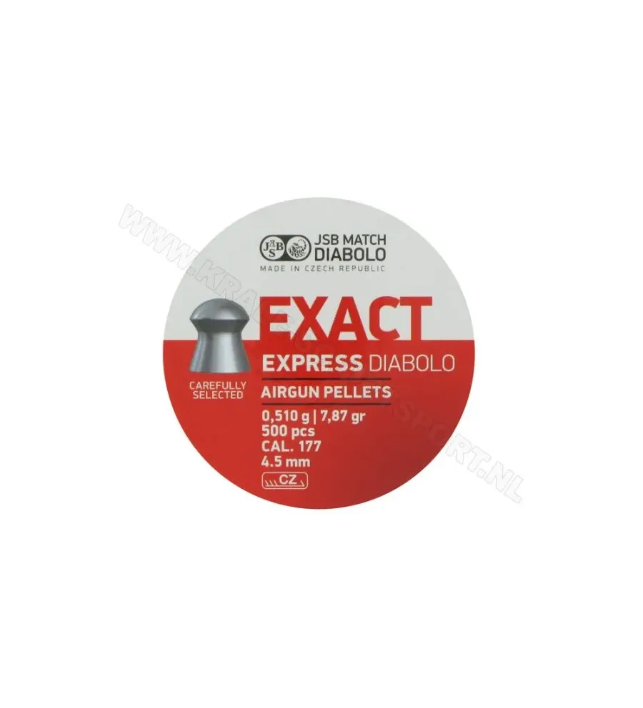 Plombs JSB Exact Diabolo Express 4.52 mm 7.87 grain 