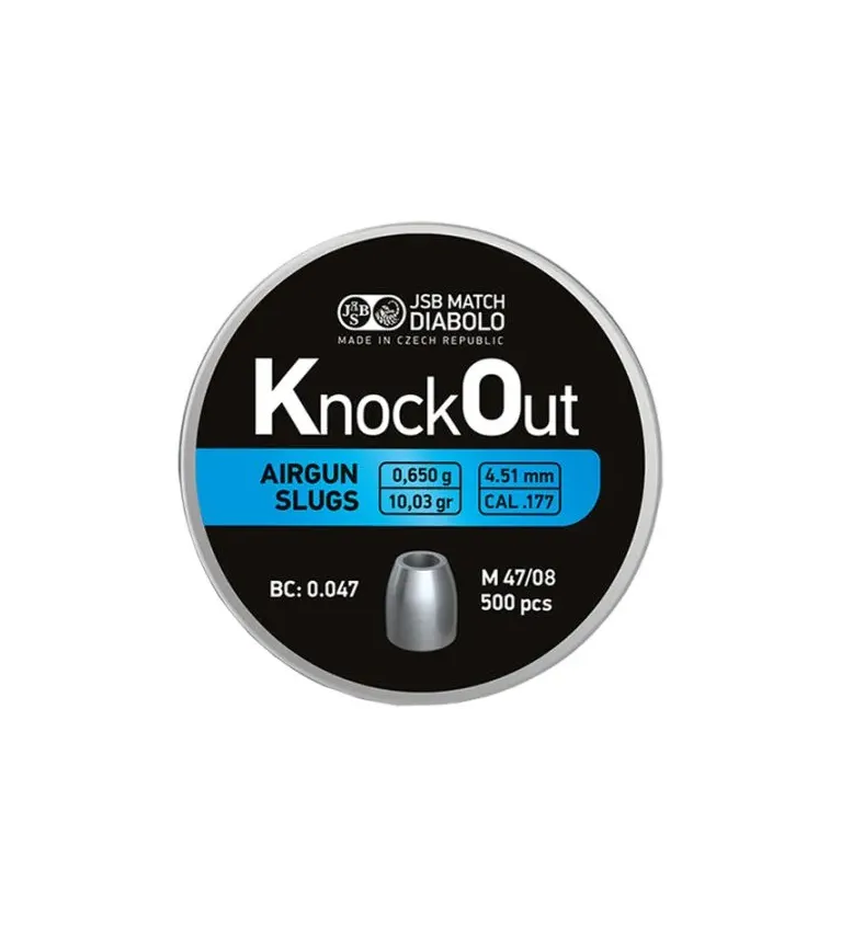 Slugs JSB Knock Out 4.5 mm HP 10.03 grain (.1775) 