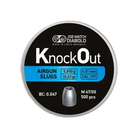 Slugs JSB Knock Out 4.5 mm HP 10.03 grain (.1775) 