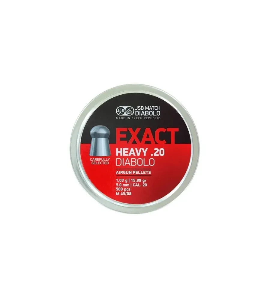 Plombs JSB Exact Jumbo Heavy 5.05 mm 15.89 grain Plombs JSB Exact Jumbo Heavy 5.05 mm 15.89 grain