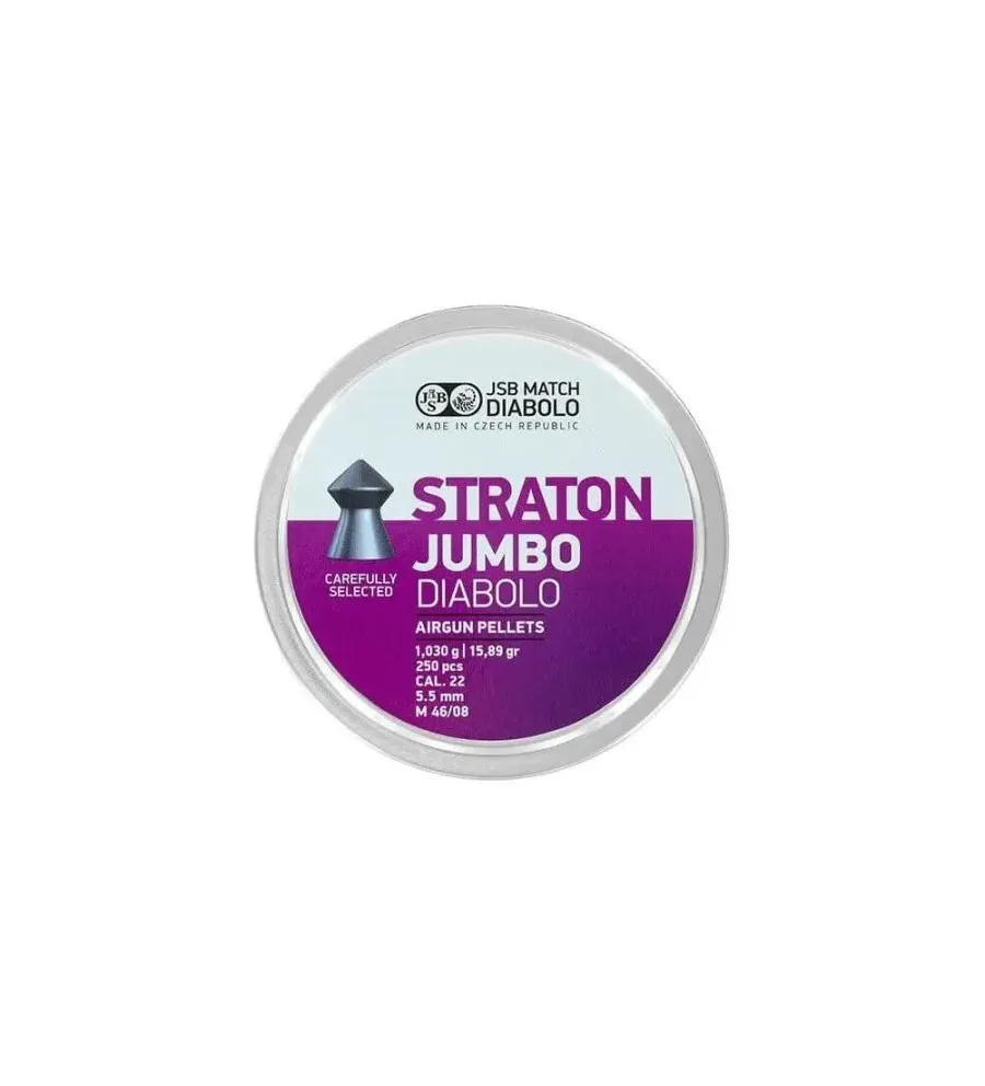 Plombs JSB Straton Jumbo 5.5 mm 15.89 grain Plombs JSB Straton Jumbo 5.5 mm 15.89 grain
