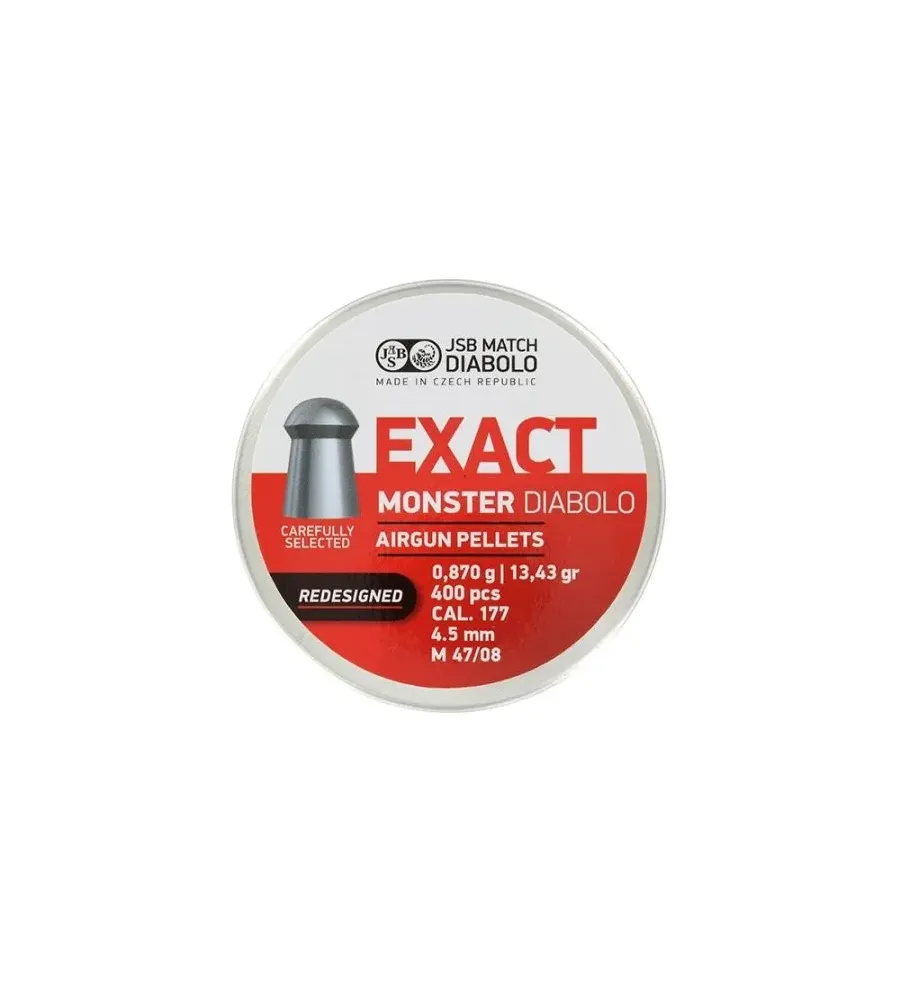 Plombs JSB Exact Monster Redesigned 4.52 mm 13.43 grain Plombs JSB Exact Monster Redesigned 4.52 mm 13.43 grain