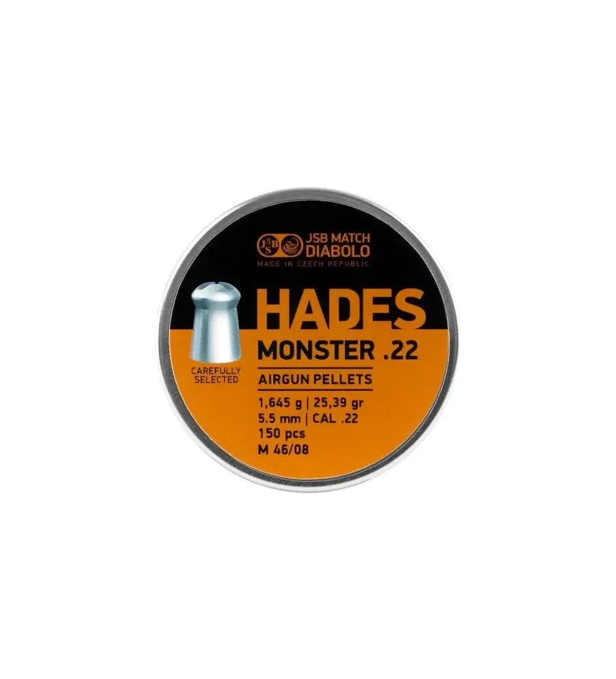 Plombs JSB Hades Monster 5.52 mm 25.39 grain 