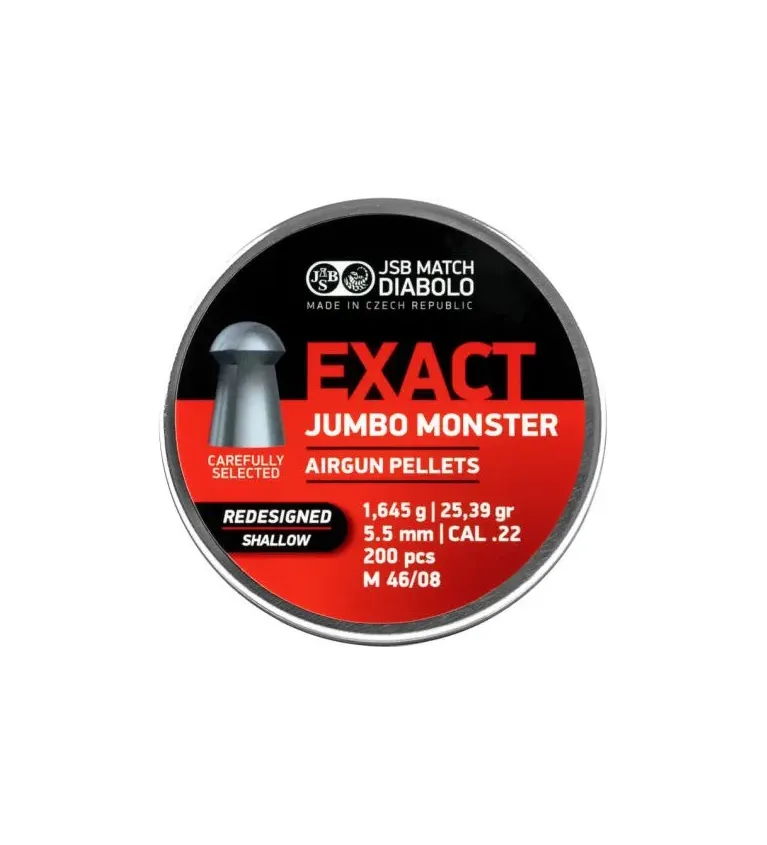 Plombs JSB Jumbo Exact Monster Redesigned Shallow 5.52 mm 25.39 grain 