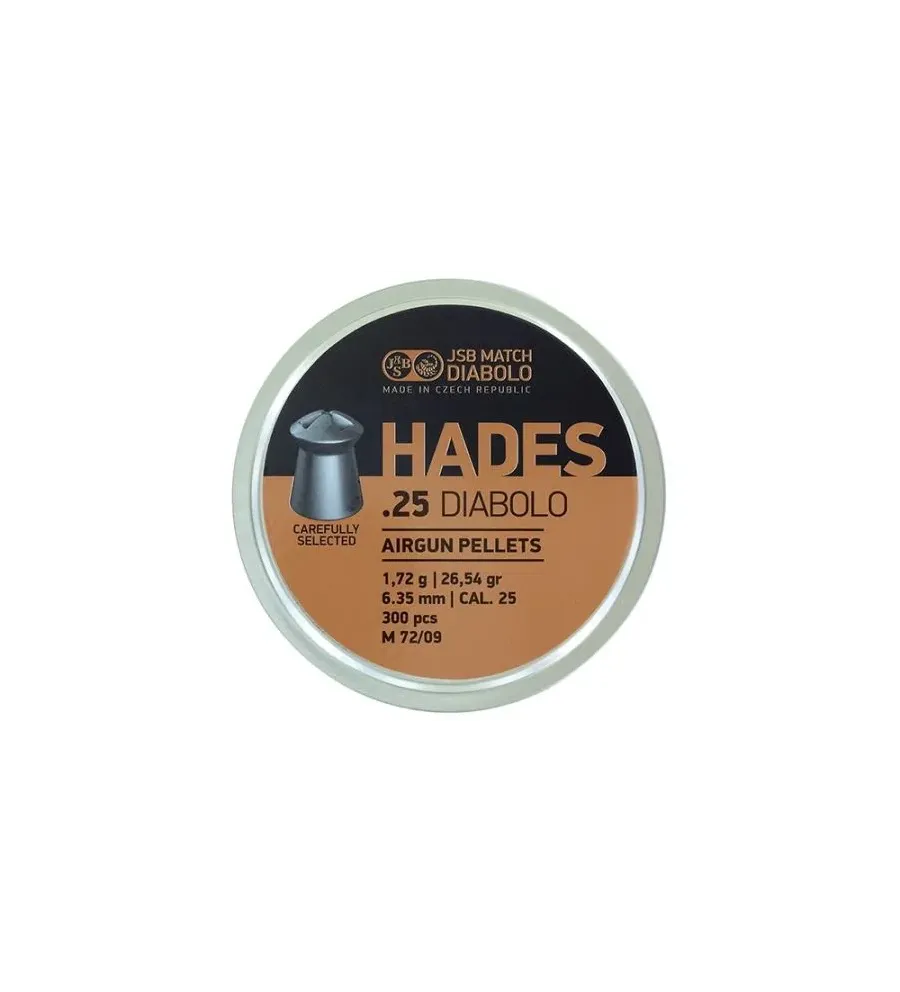 Plombs JSB Hades 6.35 mm 26.54 grain Plombs JSB Hades 6.35 mm 26.54 grain