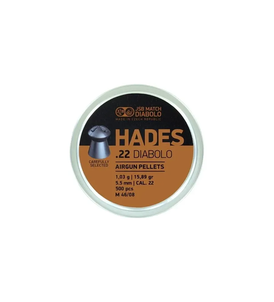 Plombs JSB Hades BigBox 5.5 mm 15.89 grain Plombs JSB Hades BigBox 5.5 mm 15.89 grain