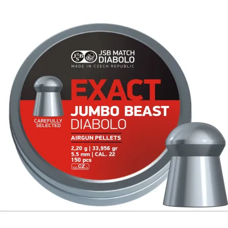 Plombs JSB Jumbo Beast 5.5 mm 33.95 grain