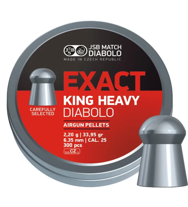 Plombs JSB Exact King Heavy 6.35 mm 33.95 grain
