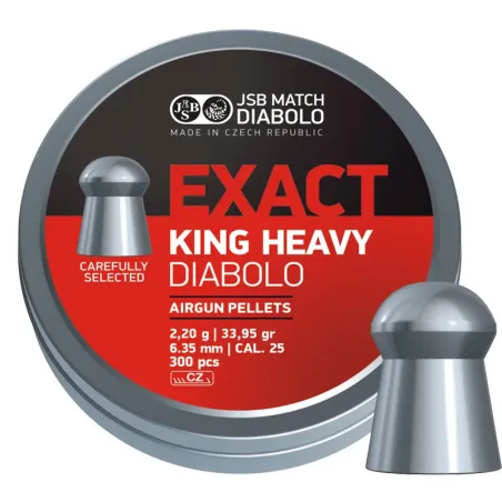 Plombs JSB Exact King Heavy 6.35 mm 33.95 grain