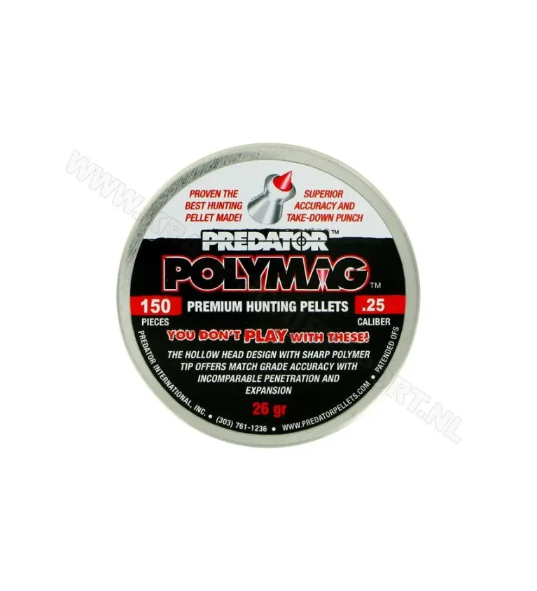 Plombs Predator Polymag - Cal. 6.35 mm 26 grains 