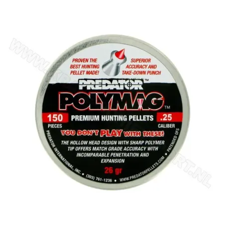Plombs Predator Polymag - Cal. 6.35 mm 26 grains 