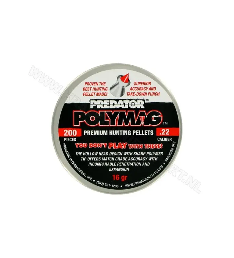 Plombs Predator Polymag - Cal. 5.5 mm 16 grains 
