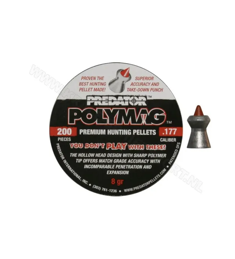 Plombs Predator Polymag - Cal. 4.5 mm 8 grains 