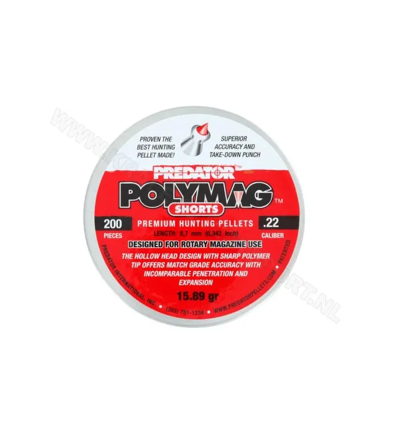 Plombs Predator Polymag - Cal. Shorts 5.5 mm 15.89 grains 