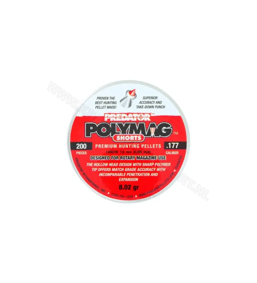 Plombs Predator Polymag - Cal. Shorts 4.5 mm 8.02 grains 