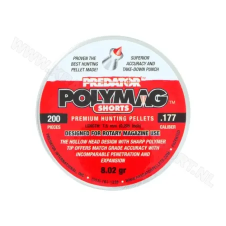Plombs Predator Polymag - Cal. Shorts 4.5 mm 8.02 grains 
