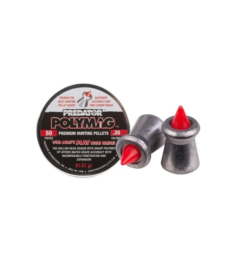 Plombs Predator Polymag - Cal. 9 mm 81.01 grains Plombs Predator Polymag - Cal. 9 mm 81.01 grains