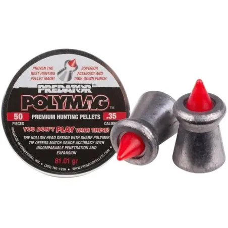 Plombs Predator Polymag - Cal. 9 mm 81.01 grains 