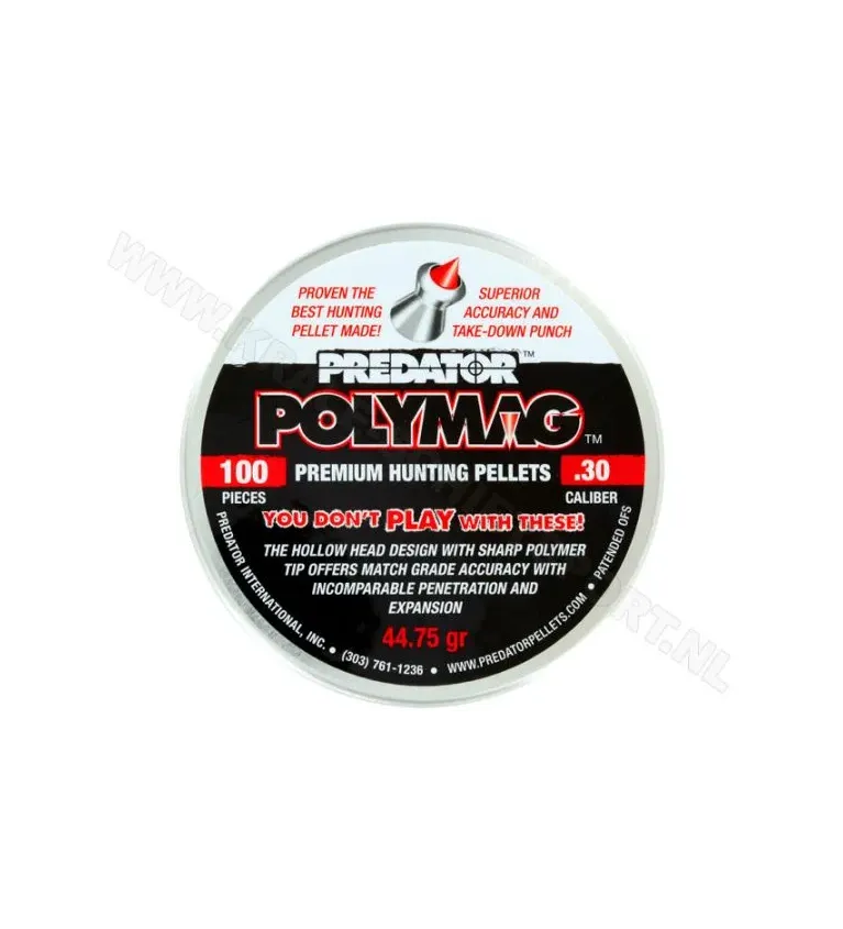 Plombs Predator Polymag - Cal. 7.62 mm 44.75 grains 