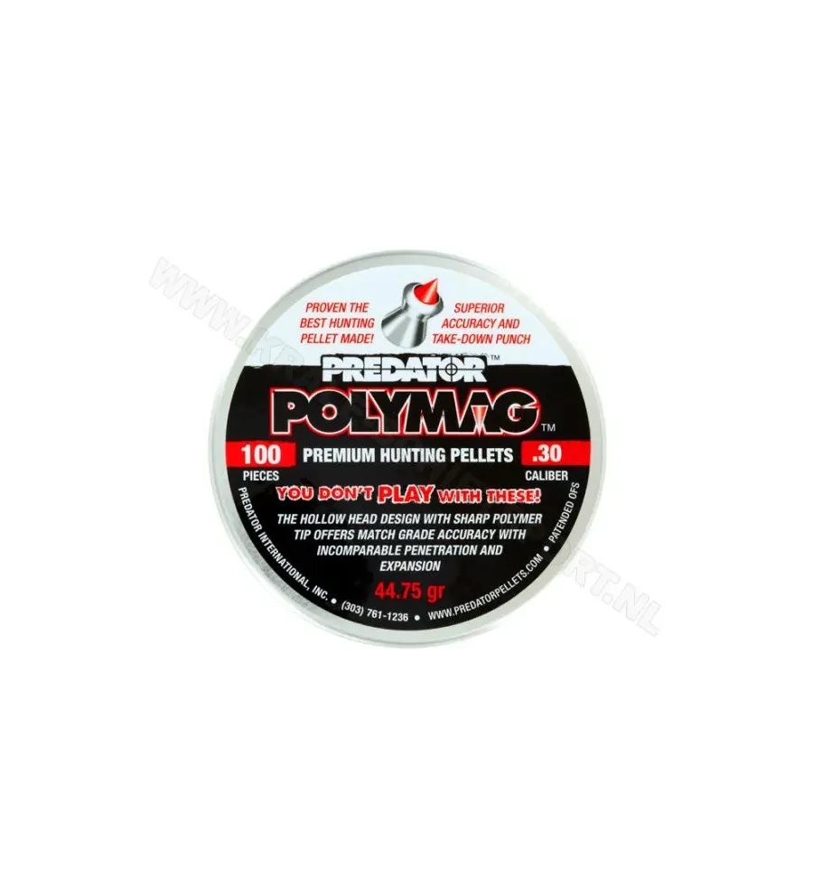 Plombs Predator Polymag - Cal. 7.62 mm 44.75 grains Plombs Predator Polymag - Cal. 7.62 mm 44.75 grains