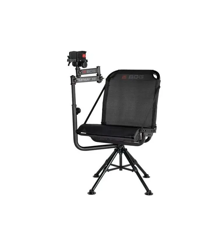 Siège d'affût rotatif avec support pour arme Bog DeathGrip 360 