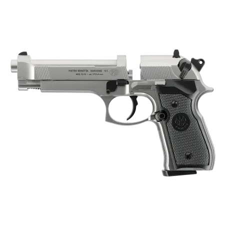Pistolet à plombs Beretta M92 FS CO2 - Cal. 4,5 mm - Nickelé 