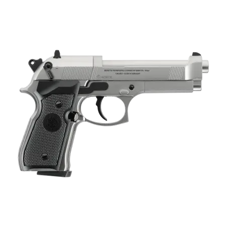 Pistolet à plombs Beretta M92 FS CO2 - Cal. 4,5 mm - Nickelé 