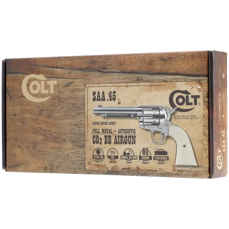 Revolver BB Colt SA Army 45 CO2 - Cal. 4,5 mm Nickel Plated 