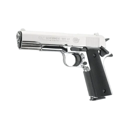 Pistolet à blanc Colt Government 1911 A1 Chrome - Cal. 9 mm PAK 