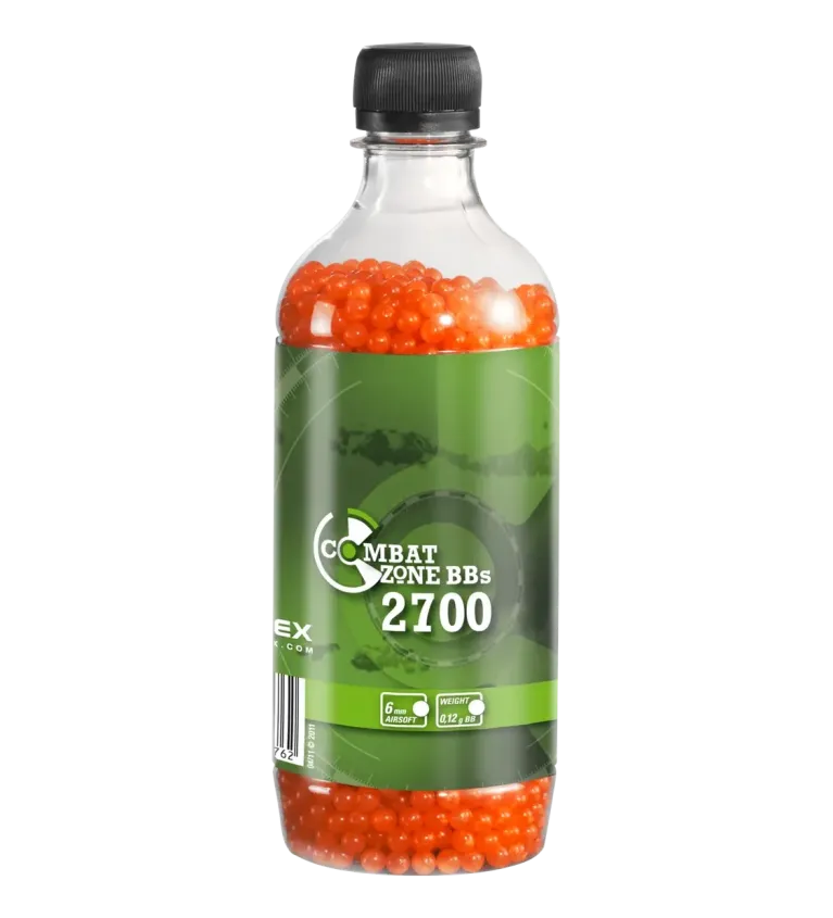 Billes pour arme BB Combat Zone - Orange - 6 mm x2700 