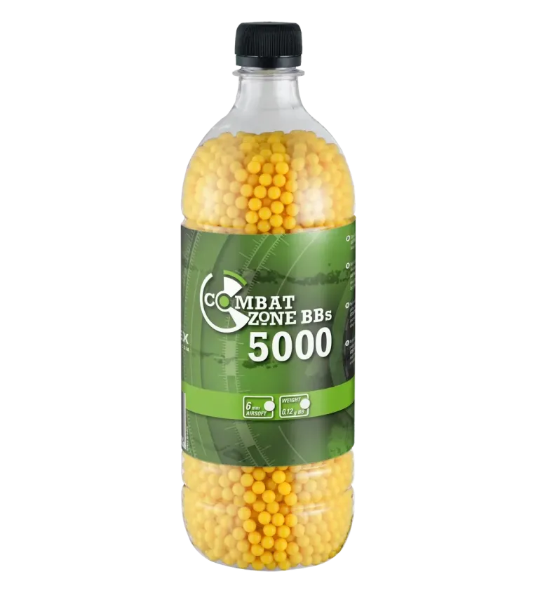 Billes pour arme BB Combat Zone - Jaune - 6 mm x5000 