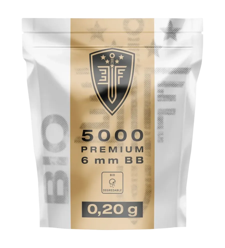 Billes pour arme BB Elite Force Bio - Blanche - 6 mm 0,2g x5000 
