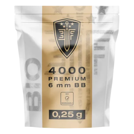 Billes pour arme BB Elite Force Bio - Blanche - 6 mm 0,25g x4000 