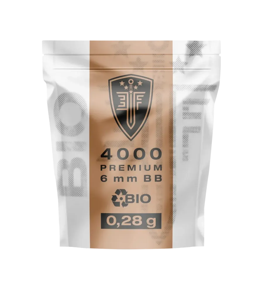 Billes pour arme BB Elite Force Bio - Blanche - 6 mm 0,28g x4000 