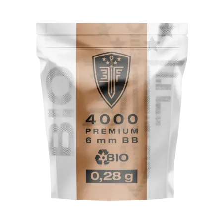 Billes pour arme BB Elite Force Bio - Blanche - 6 mm 0,28g x4000 