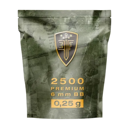 Billes pour arme BB Elite Force - Blanche - 6 mm 0,25g x2500 