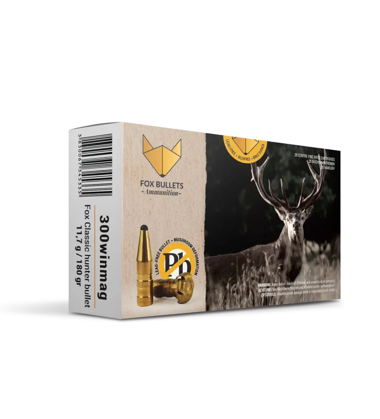 Balles sans plomb Fox Bullet Classic Hunter 300 WM - 180 Gr 