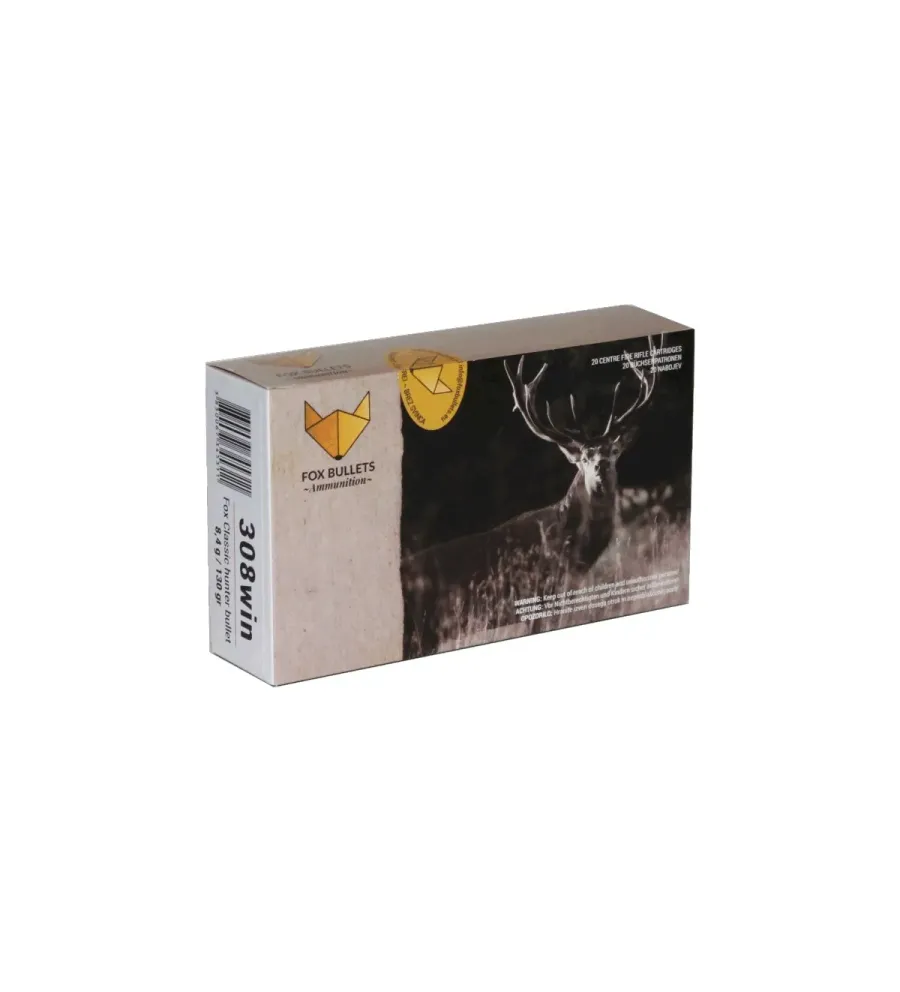 Balles sans plomb Fox Bullet Classic Hunter 308 Win - 130 Gr 