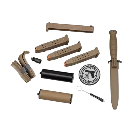 Pistolet à blanc Glock 17 Gen5 SV Black Coyote Double Set - Cal. 9 mm PAK 