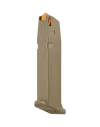 Chargeur 17 coups pour pistolet Glock 17 Gen5 Coyote - Cal. 9 mm PAK 