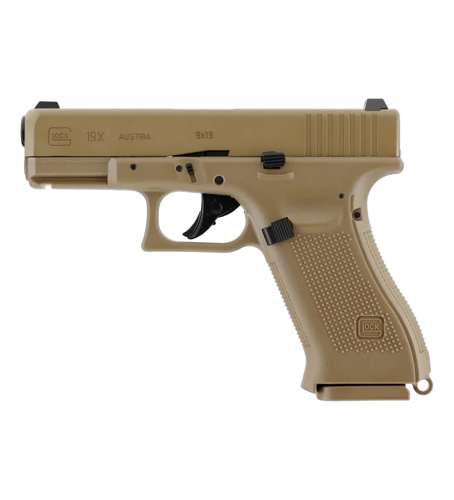 Pistolet BB Glock 19X Coyote CO2 - Cal. 4,5 mm 